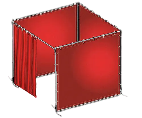 Cortinas para ambiente de soldadura