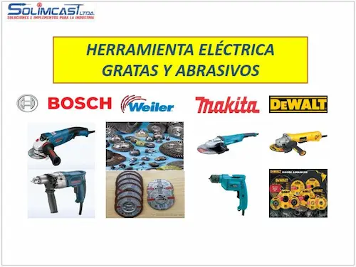 Herramienta eléctrica gratas y abrasivos